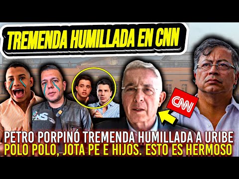PETRO PROPINÓ TREMENDO GOLPE A URIBE, JOTA P Y POLO POLO. Tremenda humillada en CNN