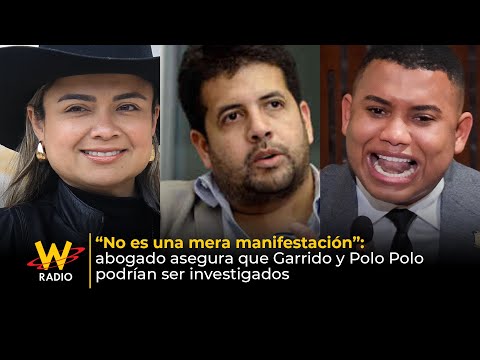 No es una mera manifestación: abogado dijo  que Garrido y Polo Polo podrían ser investigados | La W