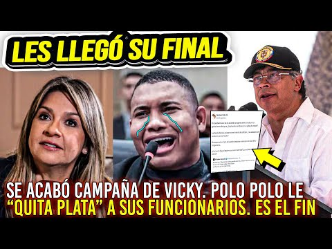 VICKY RENUNCIA A CAMPAÑA. POLO POLO LE QUITA HASTA $4 MILLONES A SUS FUNCIONARIOS. PETRO RESPONDE 😱
