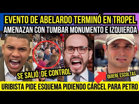 EVENTO DE ABELARDO Y POLO POLO TERMINÓ EN GOLPES. VENDEN HUMO.URIBISTA PIDE ESQUEMA ATACAND0 A PETRO