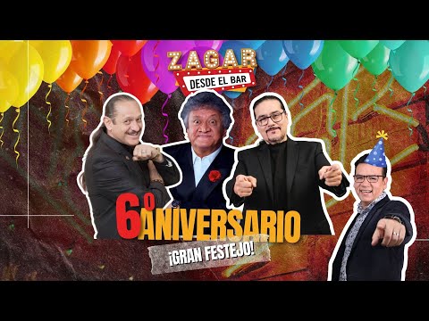 Zagar desde el Bar 6to Aniversario con Jorge Falcón, Teo González y Paparazzi