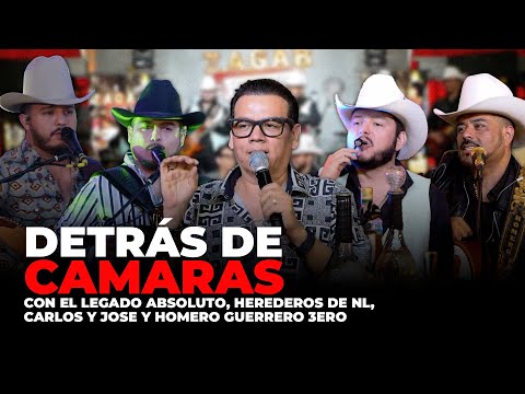 Detrás de cámaras con El Legado Absoluto, Herederos de NL, Carlos y Jose y Homero Guerrero 3ero