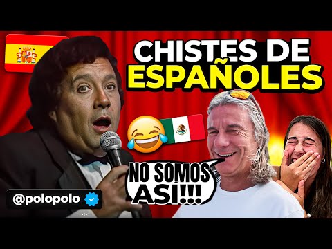 🇪🇸 MI PAPÁ REACCIONA a CHISTES de ESPAÑOLES de POLO POLO 🇲🇽😂 **no somos así!!!** jajajajaja